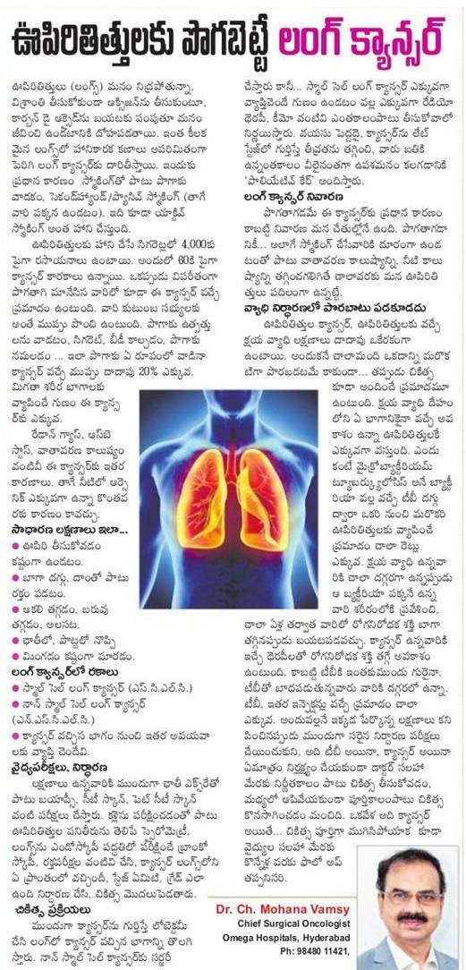 Details on Lung Cancer 31 -05-2022